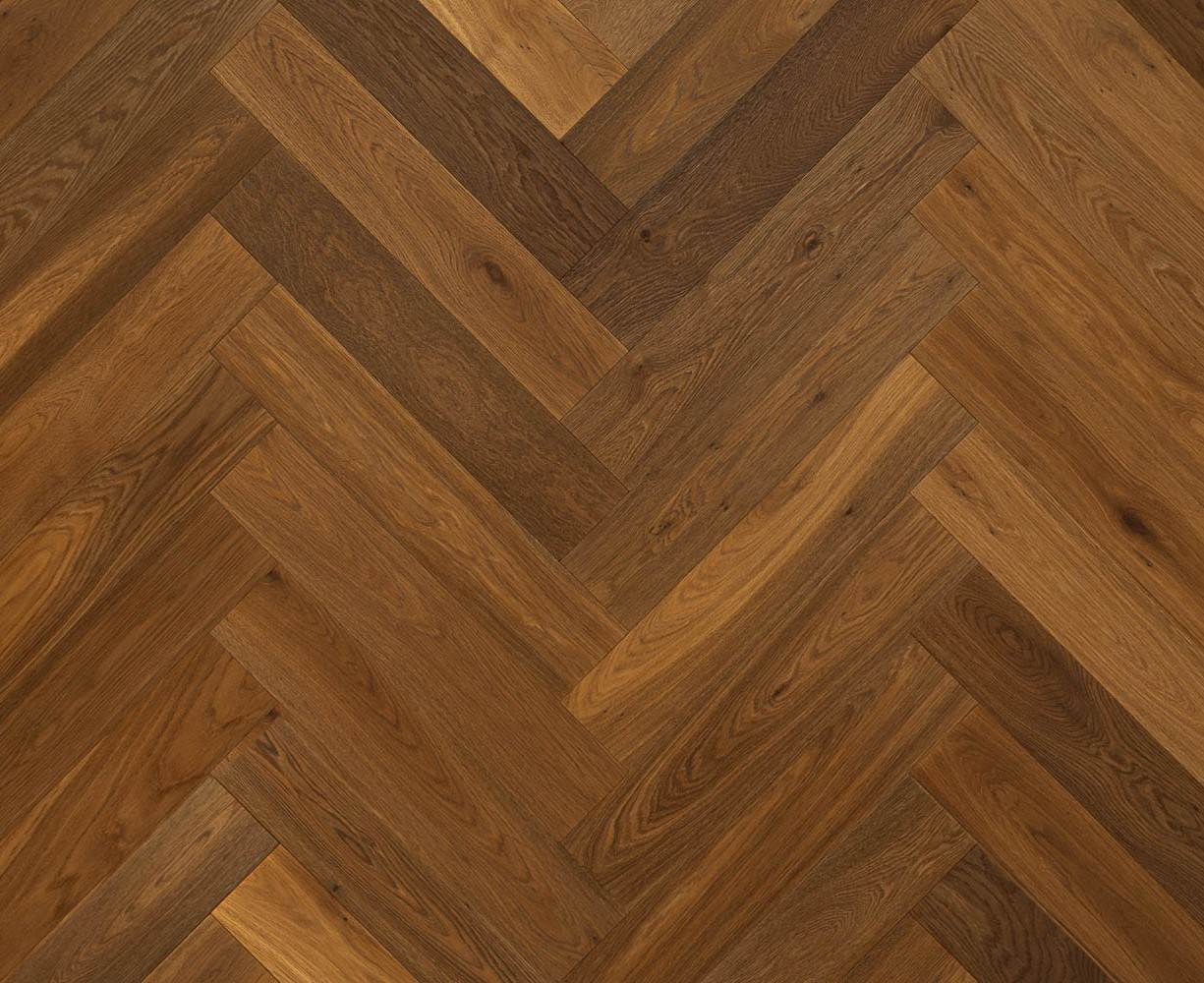 dettaglio di parquet con posa a spina italiana